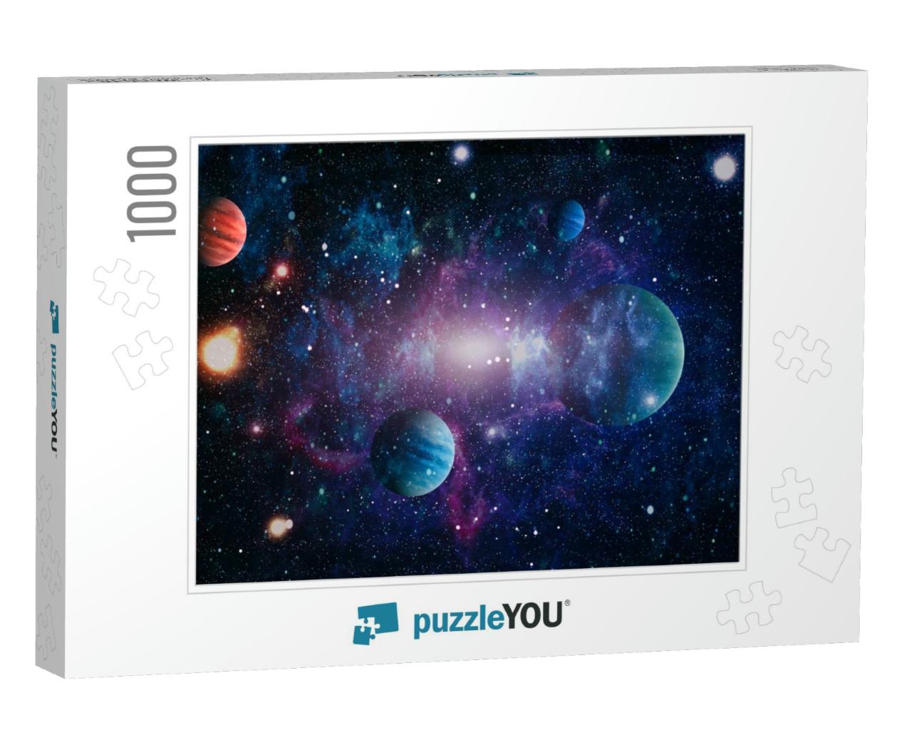 Planets, Stars & Galaxies in Outer Space Showing the Beau... Jigsaw Puzzle with 1000 pieces
