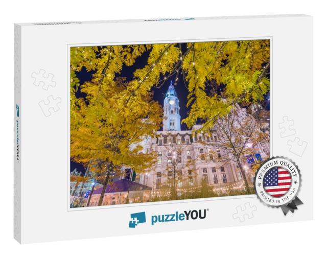 Philadelphia, Pennsylvania, USA At City Hall Tower During... Jigsaw Puzzle