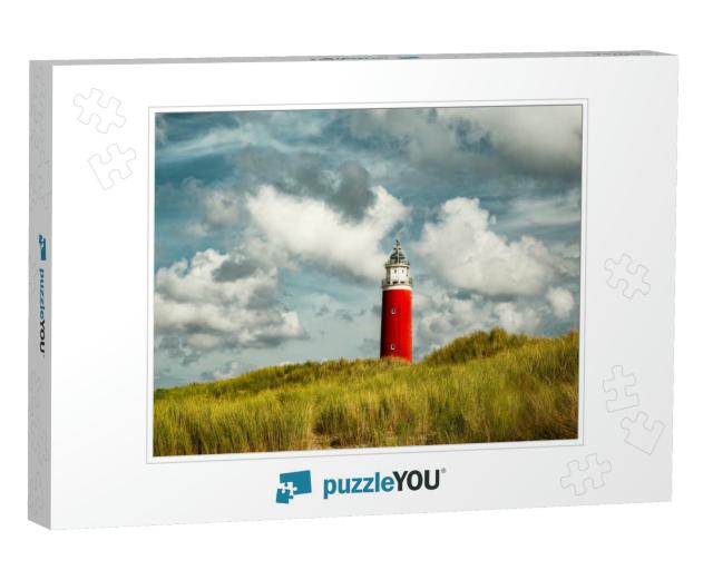 The Lighthouse of Texel Island, the Netherlands on a Beau... Jigsaw Puzzle