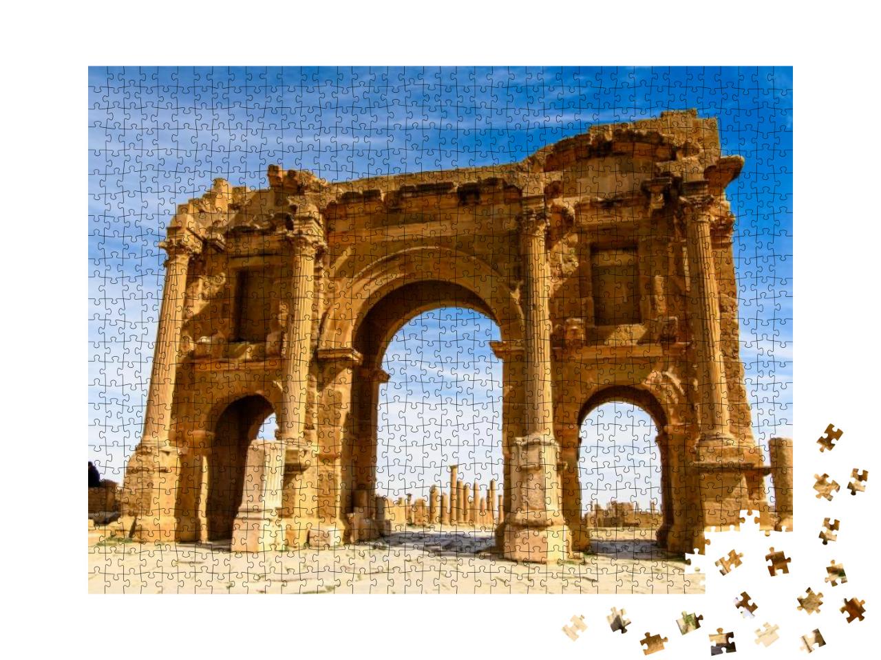Timgad, a Roman-Berber City in the Aures Mountains of Alg... Jigsaw Puzzle with 1000 pieces