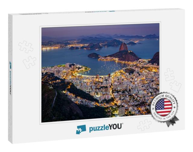 Spectacular Aerial View Over Rio De Janeiro as Viewed fro... Jigsaw Puzzle
