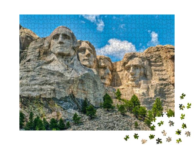 Mount Rushmore, an Iconic Landmark... Jigsaw Puzzle with 1000 pieces