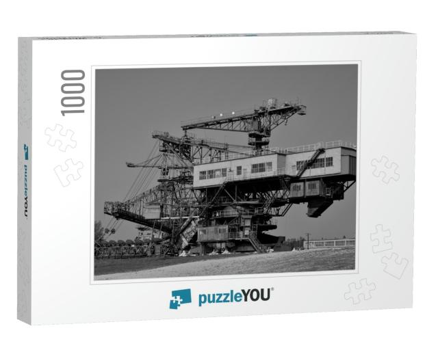 Gigantic Excavator in the Disused Lignite Opencast Ferrop... Jigsaw Puzzle with 1000 pieces