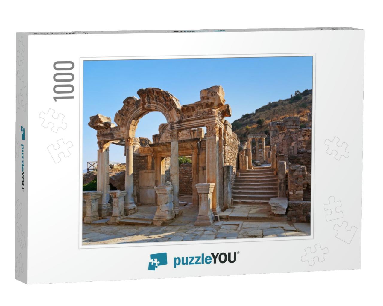 Ancient Ruins in Ephesus Turkey - Archeology Background... Jigsaw Puzzle with 1000 pieces