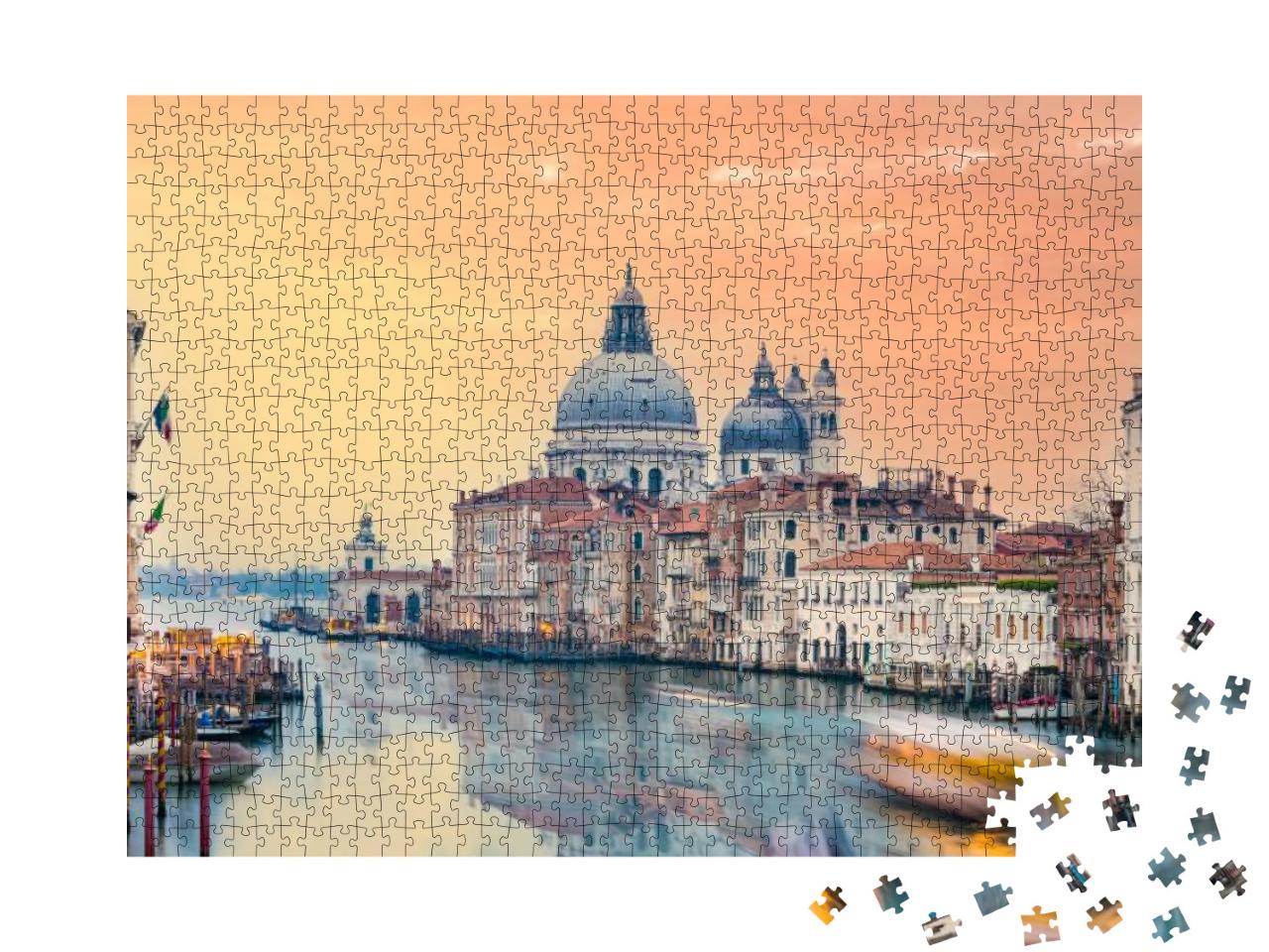 Stunning View of the Venice Skyline with the Grand Canal... Jigsaw Puzzle with 1000 pieces