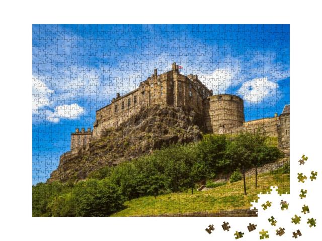 Edinburgh Castle in Edinburgh, Scotland, Up... Jigsaw Puzzle with 1000 pieces