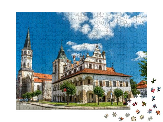 Old Town Hall & St. James Church in Levoca. a UNESCO Worl... Jigsaw Puzzle with 1000 pieces