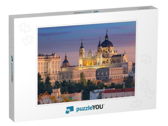 Madrid. Image of Madrid Skyline with Santa Maria La Real... Jigsaw Puzzle