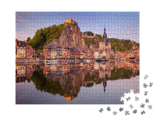 Dinant, Belgium. Cityscape Image of Beautiful Historical... Jigsaw Puzzle with 1000 pieces
