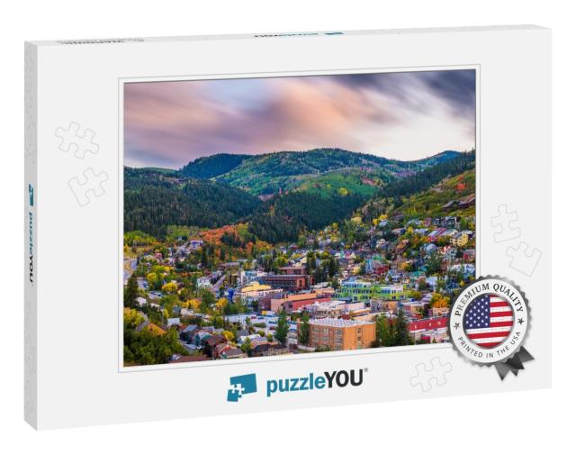 Park City, Utah, USA Downtown in Autumn At Dusk... Jigsaw Puzzle
