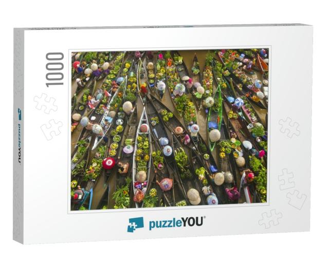Floating Market... Jigsaw Puzzle with 1000 pieces