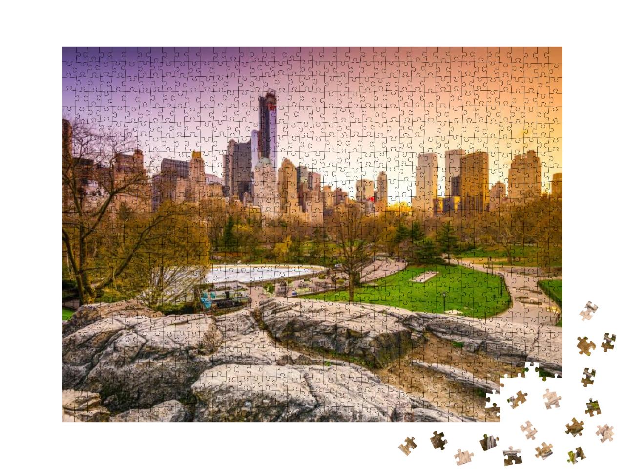 New York City Cityscape View from Central Park... Jigsaw Puzzle with 1000 pieces