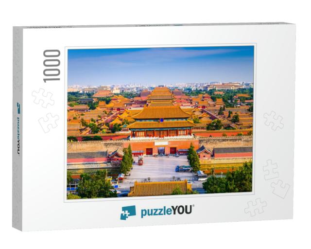 Beijing, China City Skyline At the Forbidden City... Jigsaw Puzzle with 1000 pieces