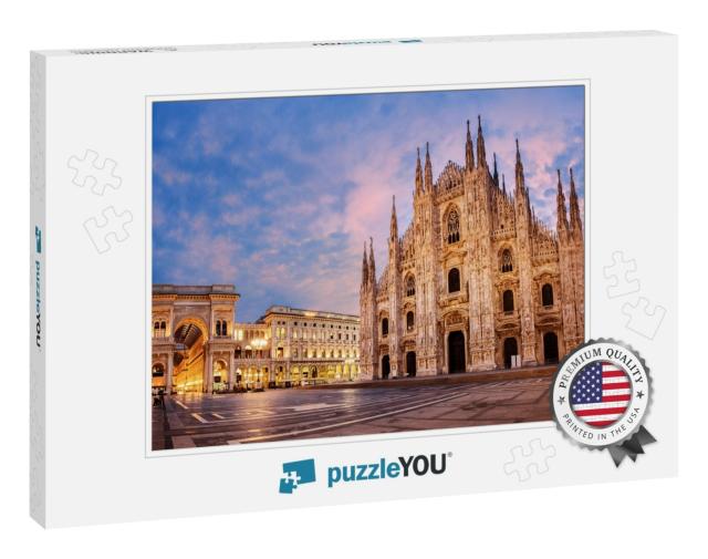 Milan Cathedral, Duomo Di Milano, Italy, One of the Large... Jigsaw Puzzle