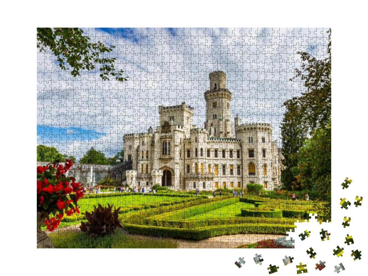 Castle Hluboka Nad Vltavou is One of the Most Beautiful C... Jigsaw Puzzle with 1000 pieces