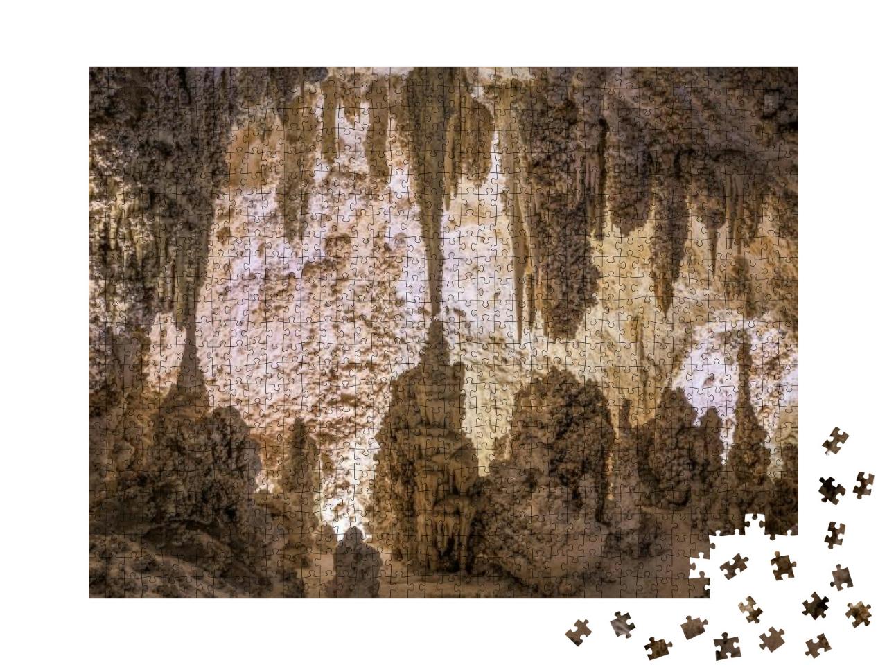 Carlsbad Cavern National Park, New Mexico, USA Inside of t... Jigsaw Puzzle with 1000 pieces