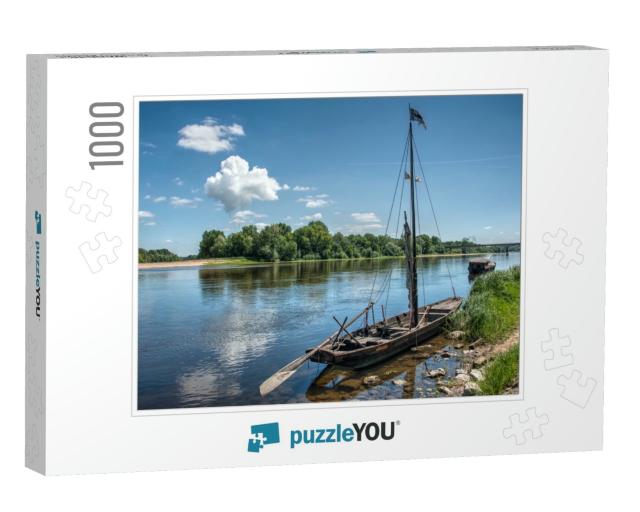 View on La Loire Near the Village of Candes Saint Martin... Jigsaw Puzzle with 1000 pieces