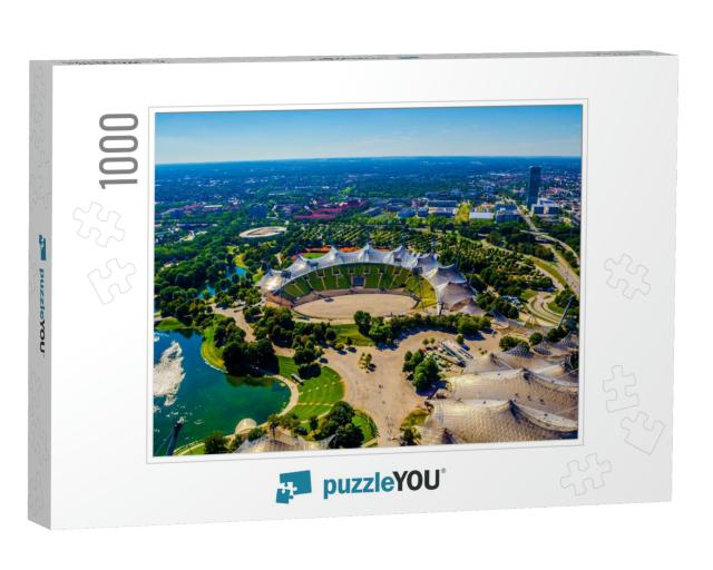 Aerial View of Olympia Park in German City Munich Which H... Jigsaw Puzzle with 1000 pieces