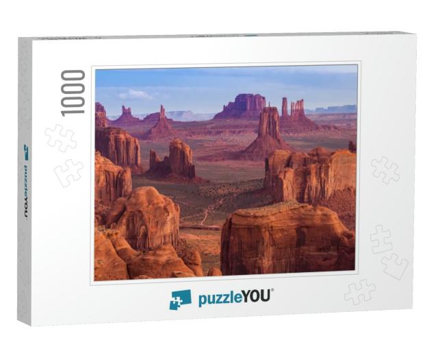 View from Hunts Mesa, Monument Valley, Arizona... Jigsaw Puzzle with 1000 pieces
