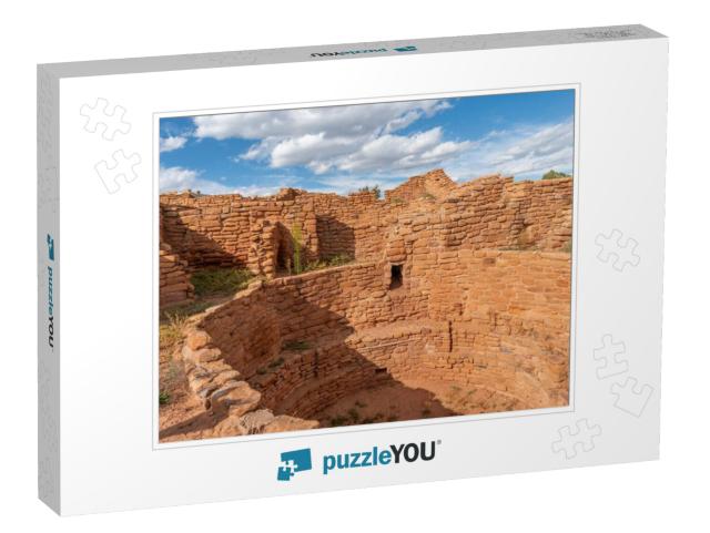 Usa, Colorado. Mesa Verde National Park, Stonewall Masonr... Jigsaw Puzzle