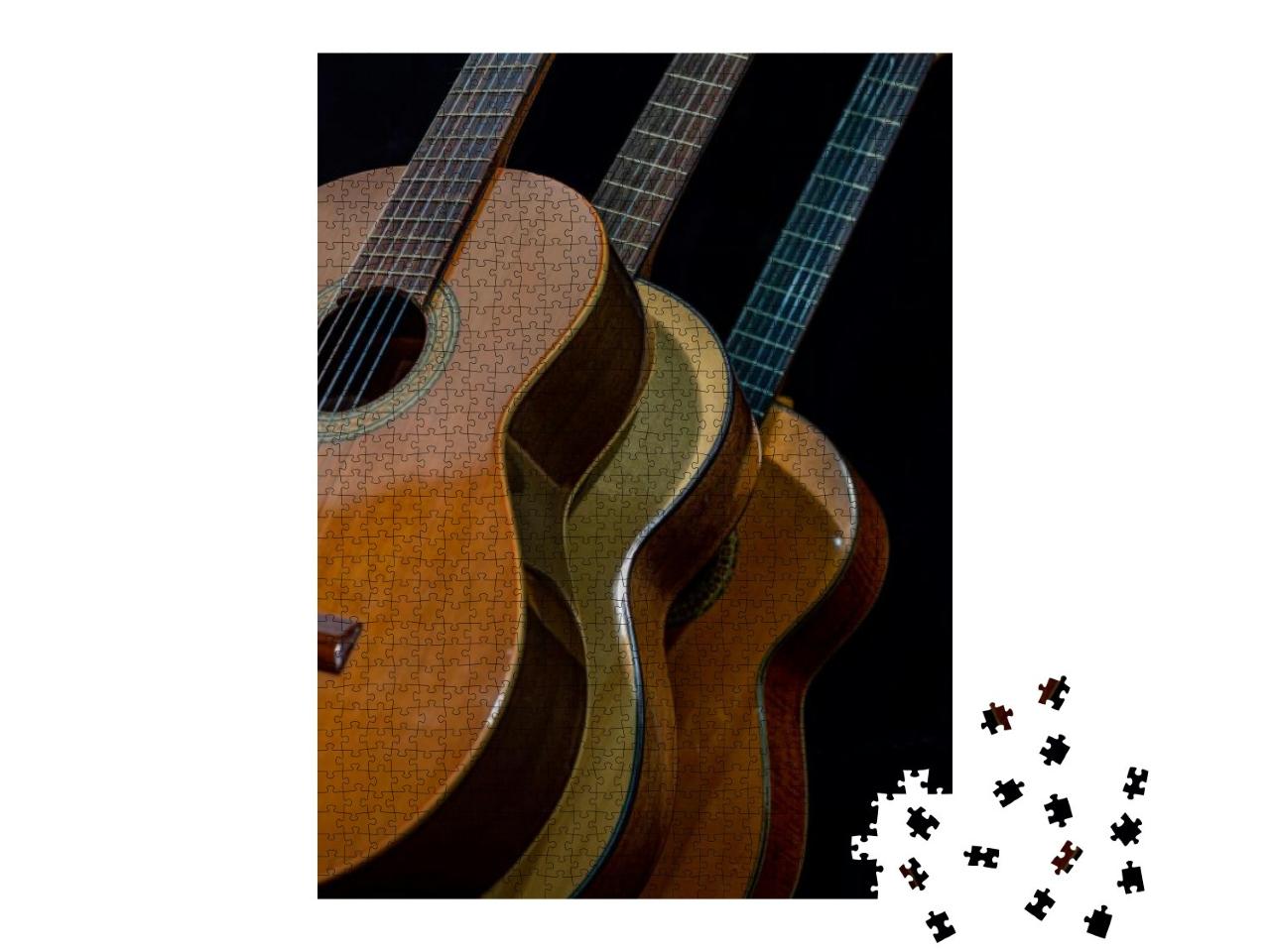 Spanish Guitars for an Instrumental Concert Concept... Jigsaw Puzzle with 1000 pieces