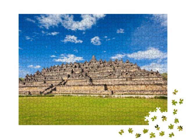 Borobudur is a 9th-Century Mahayana Buddhist Temple in Ma... Jigsaw Puzzle with 1000 pieces