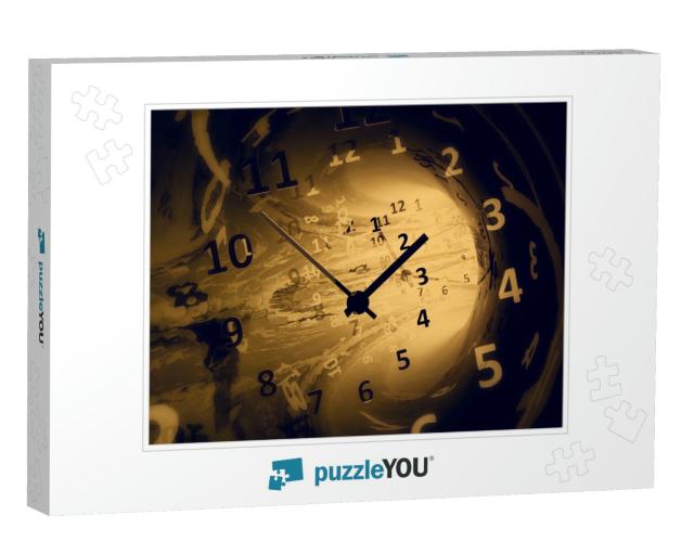 Time. 3D Illustration... Jigsaw Puzzle