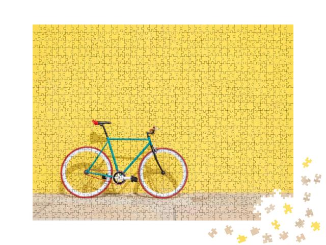 Cycling or Commuting in City Urban Environment, Ecologica... Jigsaw Puzzle with 1000 pieces