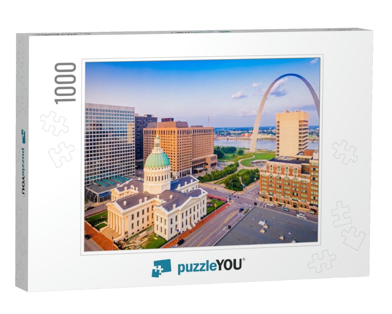 St. Louis, Missouri, USA Downtown Cityscape with the Arch... Jigsaw Puzzle with 1000 pieces