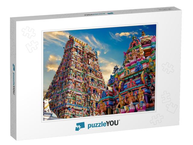 Beautiful View of Colorful Gopura in the Hindu Kapaleeshw... Jigsaw Puzzle