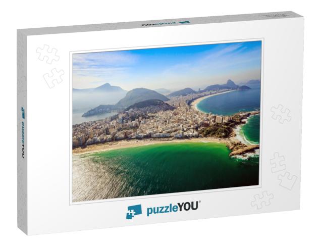 Aerial View of Famous Copacabana Beach & Ipanema Beach in... Jigsaw Puzzle