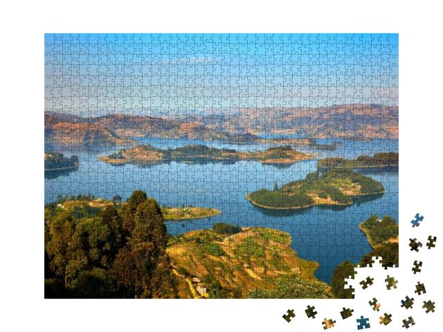 Lake Bunyonyi, Uganda... Jigsaw Puzzle with 1000 pieces