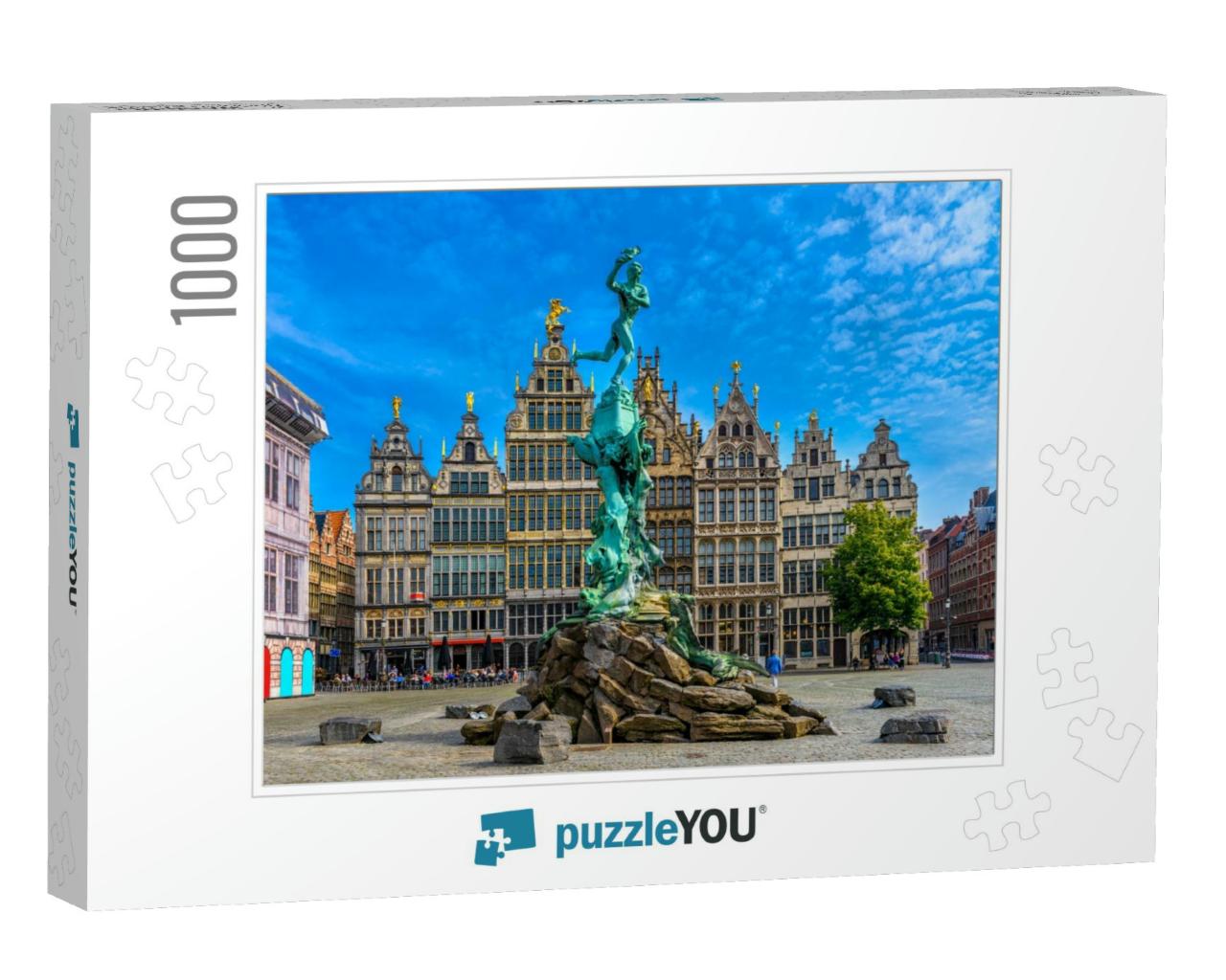 The Grote Markt Great Market Square of Antwerpen Antwerp... Jigsaw Puzzle with 1000 pieces