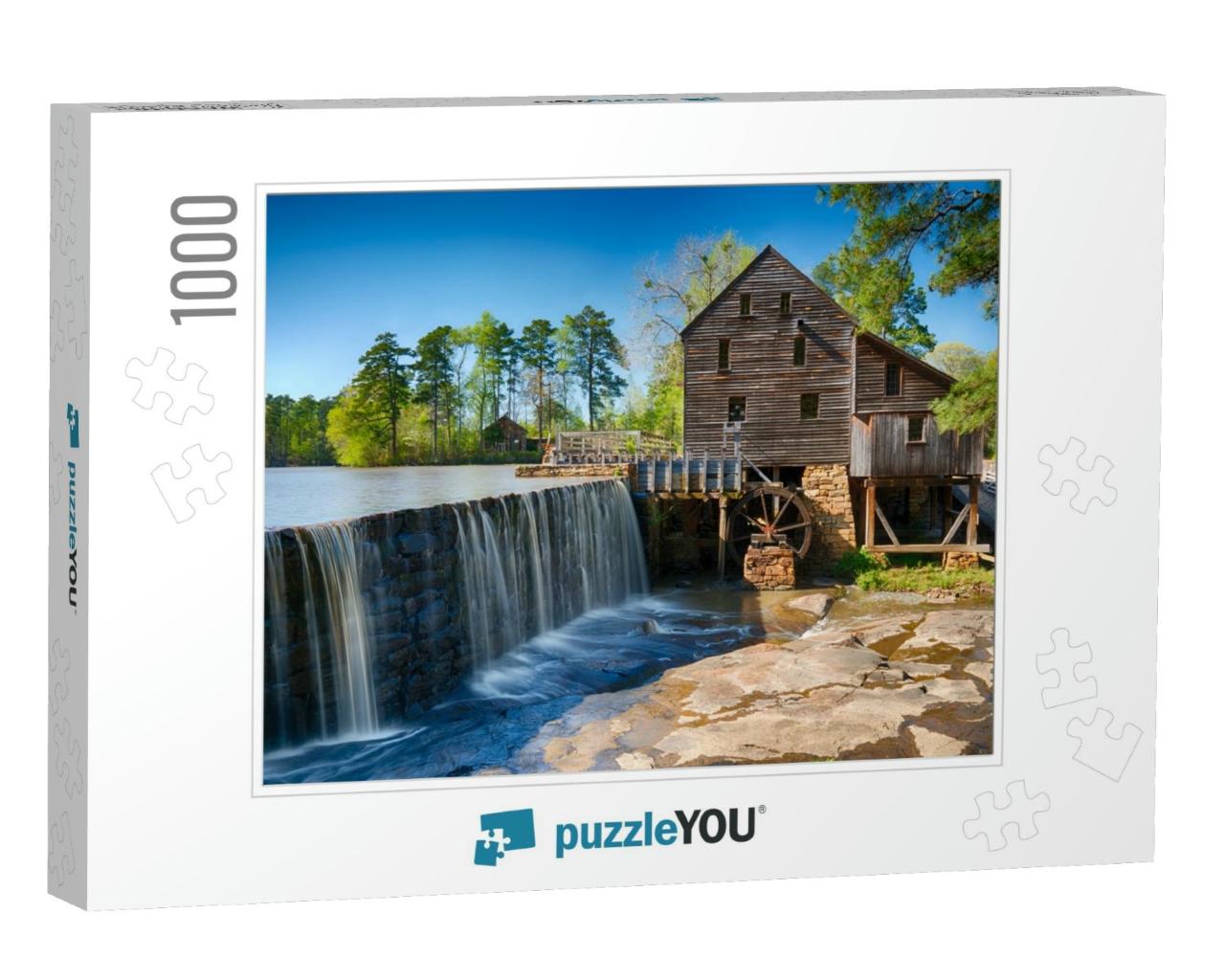 Historic Yates Water Mill in Raleigh, North Carolina... Jigsaw Puzzle with 1000 pieces