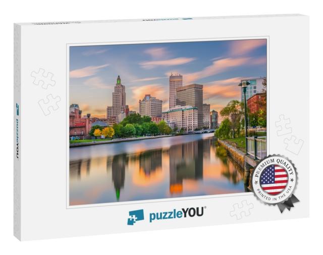 Providence, Rhode Island, USA Downtown Cityscape Viewed fr... Jigsaw Puzzle