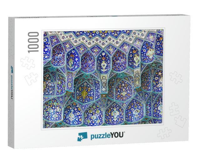 Details of Sheikh Lotfollah Mosque in Isfahan, Iran... Jigsaw Puzzle with 1000 pieces