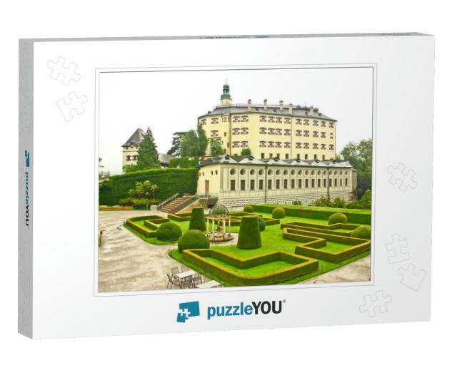 Ambras Castle & Garden, Landmark in Innsbruck, Austria... Jigsaw Puzzle