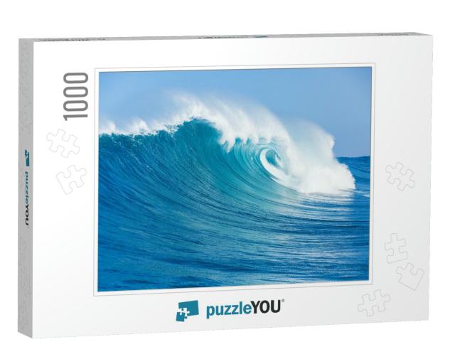 Blue Ocean Wave... Jigsaw Puzzle with 1000 pieces