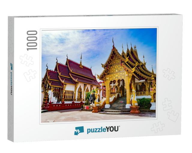 Beautiful Buddhist Temple Chiang Mai, Thailand... Jigsaw Puzzle with 1000 pieces