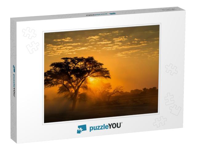 Botswana Sunset... Jigsaw Puzzle