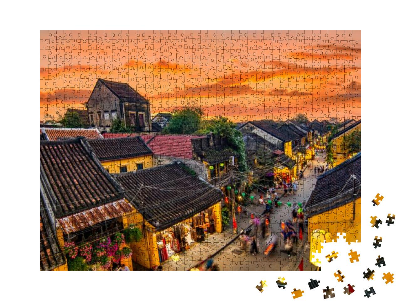Hoi An, Vietnam High View of Hoi an Ancient Town Which is... Jigsaw Puzzle with 1000 pieces