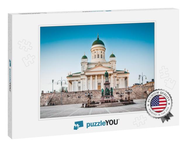 Beautiful View of Famous Helsinki Cathedral in Beautiful... Jigsaw Puzzle