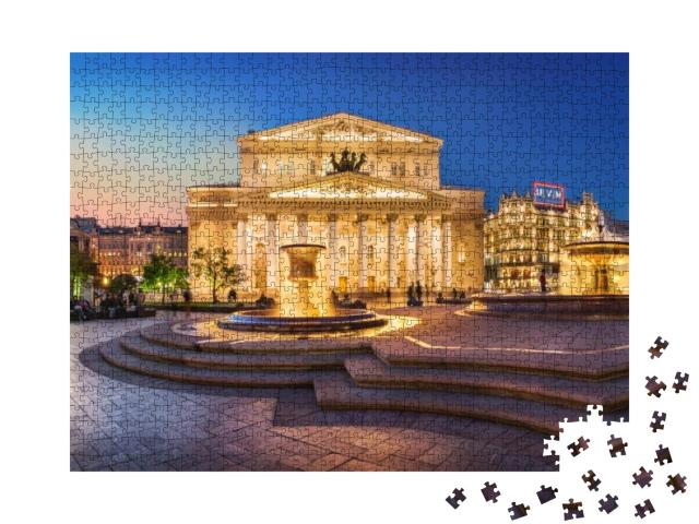 The Bolshoi Theatre in the Evening Light... Jigsaw Puzzle with 1000 pieces