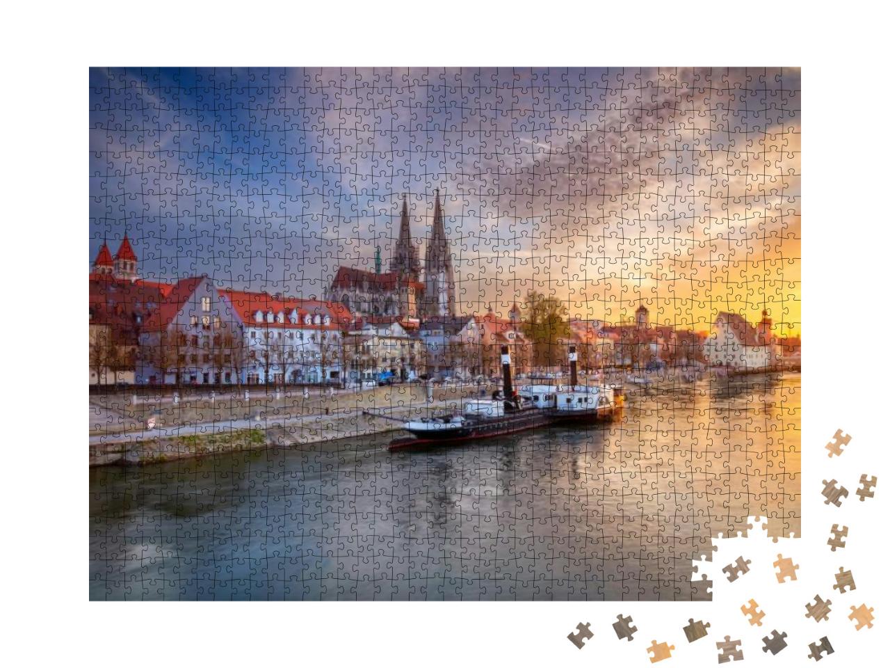 Regensburg. Cityscape Image of Regensburg, Germany During... Jigsaw Puzzle with 1000 pieces