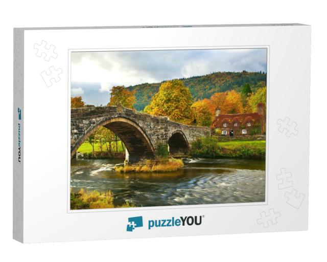 Llanwrst Bridge, Snowdonia, North Wales, Uk... Jigsaw Puzzle