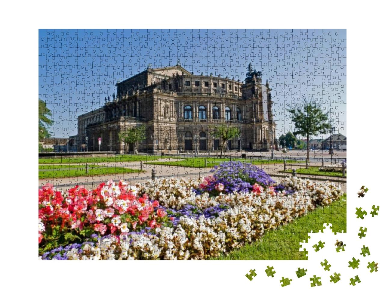 The Famous Semperoper in Dresden, Germany... Jigsaw Puzzle with 1000 pieces