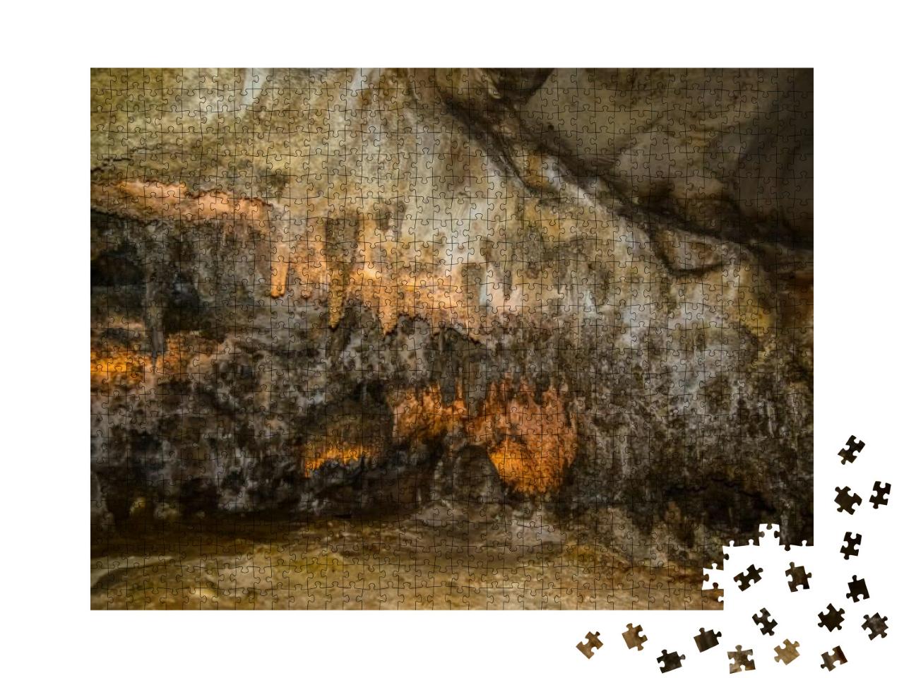 Calcite Inlets, Stalactites & Stalagmites in Large Underg... Jigsaw Puzzle with 1000 pieces