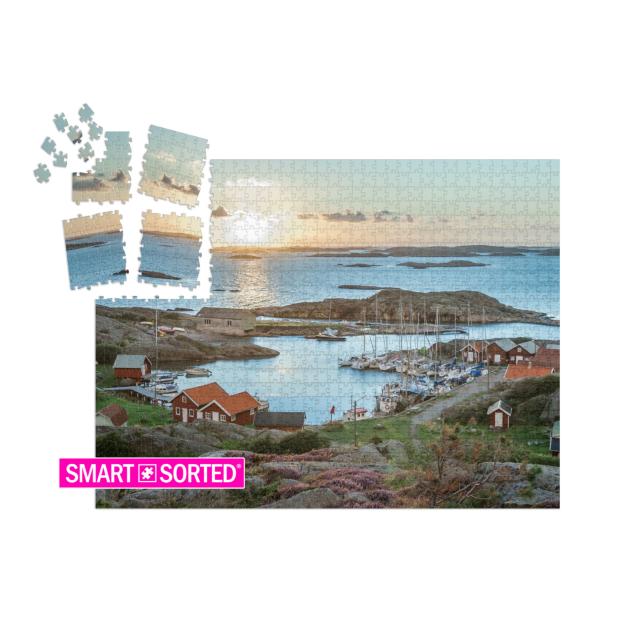 Fishing Harbor of Swedish Skerry Island of Ramsoe, Wester... | SMART SORTED® | Jigsaw Puzzle with 1000 pieces