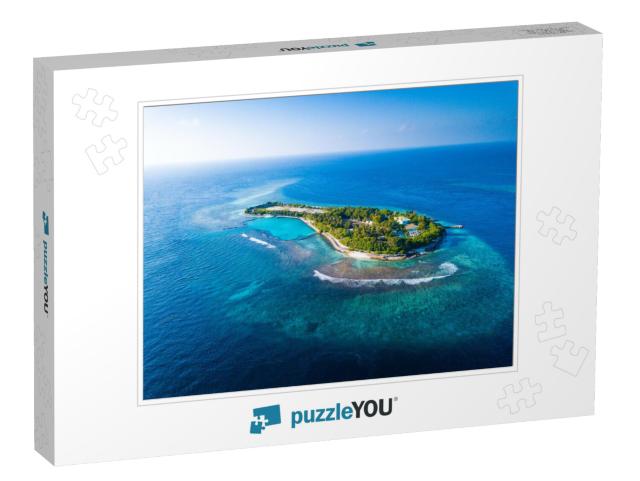 Aerial View of the Tropical Island in the Middle of the I... Jigsaw Puzzle