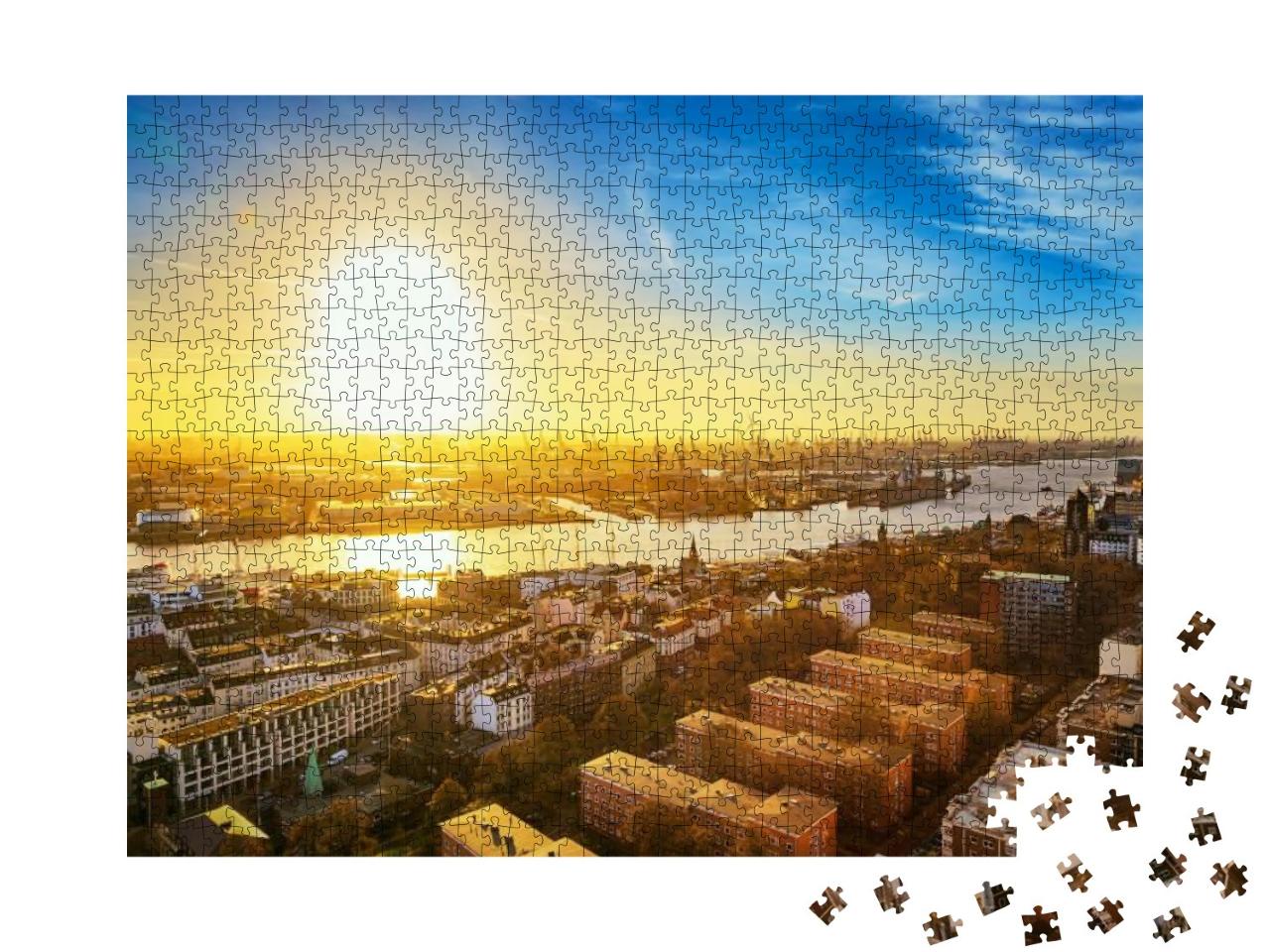 Hamburg Cityscape... Jigsaw Puzzle with 1000 pieces